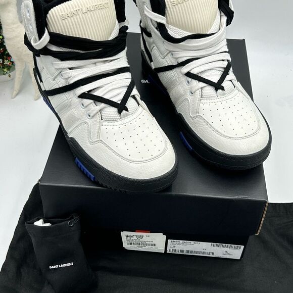 Men’s Saint Laurent cure 05 mid top sneakers size 41 made in Italy - Picture 3 of 11